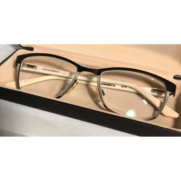 Humphreys by Eschenbach Eyeglass Frames ONLY Model 582192 60-135 Brown Ivory Uni - Picture 5 of 13